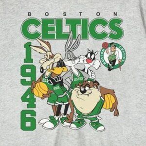 Vtg Boston Celtics Looney Tunes Basketball Sweatshirt Retro NBA Shirt tee